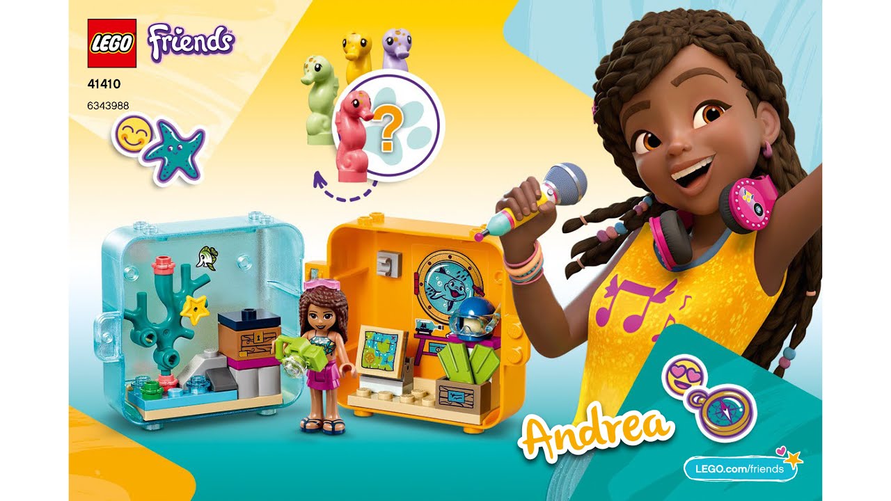 Lego Friends 41410 part 1 | Andrea's Summer Play Cube | Instructions