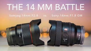 Sony 14mm F1.8 GM vs. Samyang 14mm F2.8 - side by side comparison - Astro, sharpens, landscape