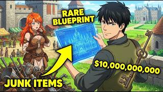 Starting With 1 Weak Farmer, He Trades Junk For Rare Blueprints & Becomes Richest Lord!