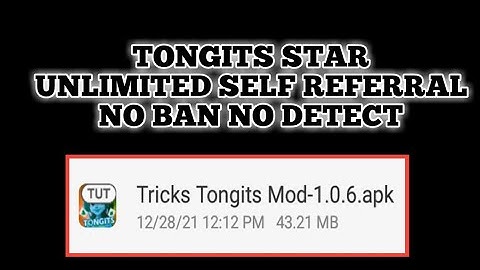 TONGITS STAR SELF REFERRAL | NO BAN NO DETECT | FREE LOAD APP 2022