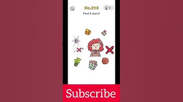 Find 5 Stars 🥴🤯💫...! Brain out || level 218 || #brainout #shorts #braingames