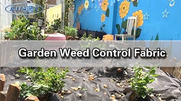 Black non woven garden weed control fabric