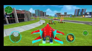 Bee Robot Car Jet Transformation Game 2025 | Flying Robot Fighting in City - Android Gameplay screenshot 4