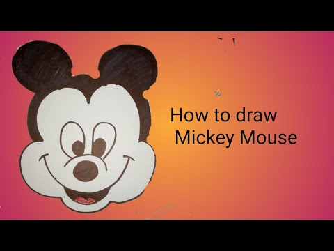 Mickey Mouse drawing  মিকি মাউস