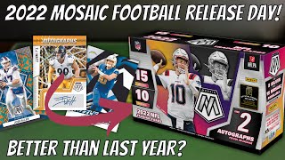 Release Day for a Hobby Favorite! 2022 Mosaic Football Hobby Box