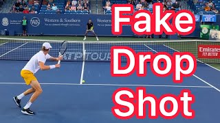 How To Hit A Fake Drop Shot (Tennis Technique &amp; Strategy)