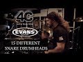 Evans 15 Snare Drumhead Comparison