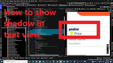 show shadow in text view | android studio tutorial in hindi #androidstudio