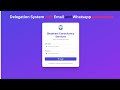 Delegation Sheet | Create Delegation | Create Delegation Sheet with Email and Whatsapp Notification