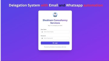 Delegation Sheet | Create Delegation | Create Delegation Sheet with Email and Whatsapp Notification