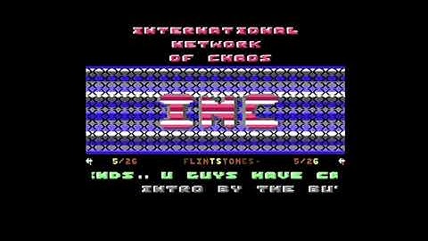Commodore 64 demo: HCS & INC - Flintstones cracktro (1988)