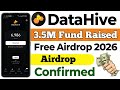 DataHive Mining Airdrop Full Guide |DataHive Airdrop Real Or Fake | 2026 Powerful Airdrop