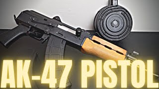 AK-47 PISTOL with 75 ROUND DRUM 2022 REVIEW (SERBAIN AK-47)