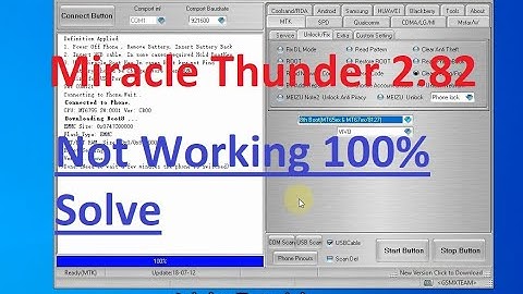 Miracle Thunder 2 82 Official Crack Not Working 100% Solve Neffos X1 Max TP 903A FRP