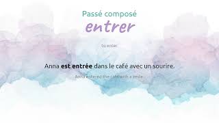 French verb: entrer | Présent, Passé composé, Futur (FR/EN, A2) screenshot 5