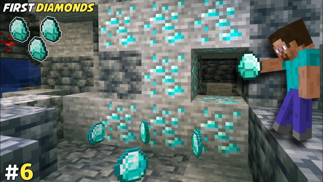 FANNLY I FOUND DIAMONDS 💎 | IN MINECRAFT SURVIVAL SERIES ⚡ #6 | DIAMOND ...