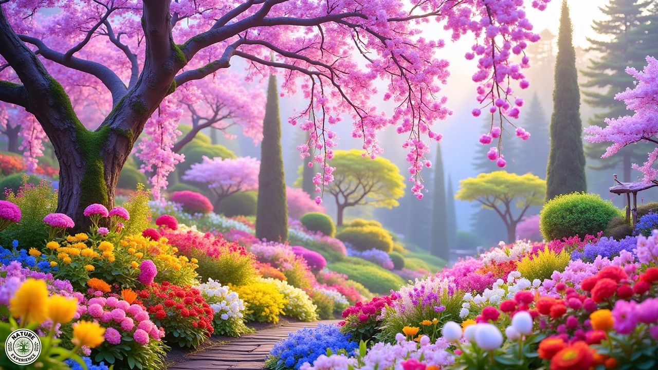 Beautiful March Blossoms 🌸 Spring Ambience 🌸 Birdsong Sounds - Relaxing ...