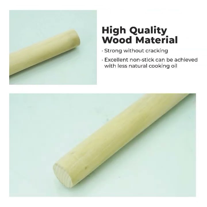 HOME PERFECT 6/8/9/15 Inch Wooden Baking Rolling Pin, Non-Stick Dough Roller,EJ-2083,4040,YT-21016,7