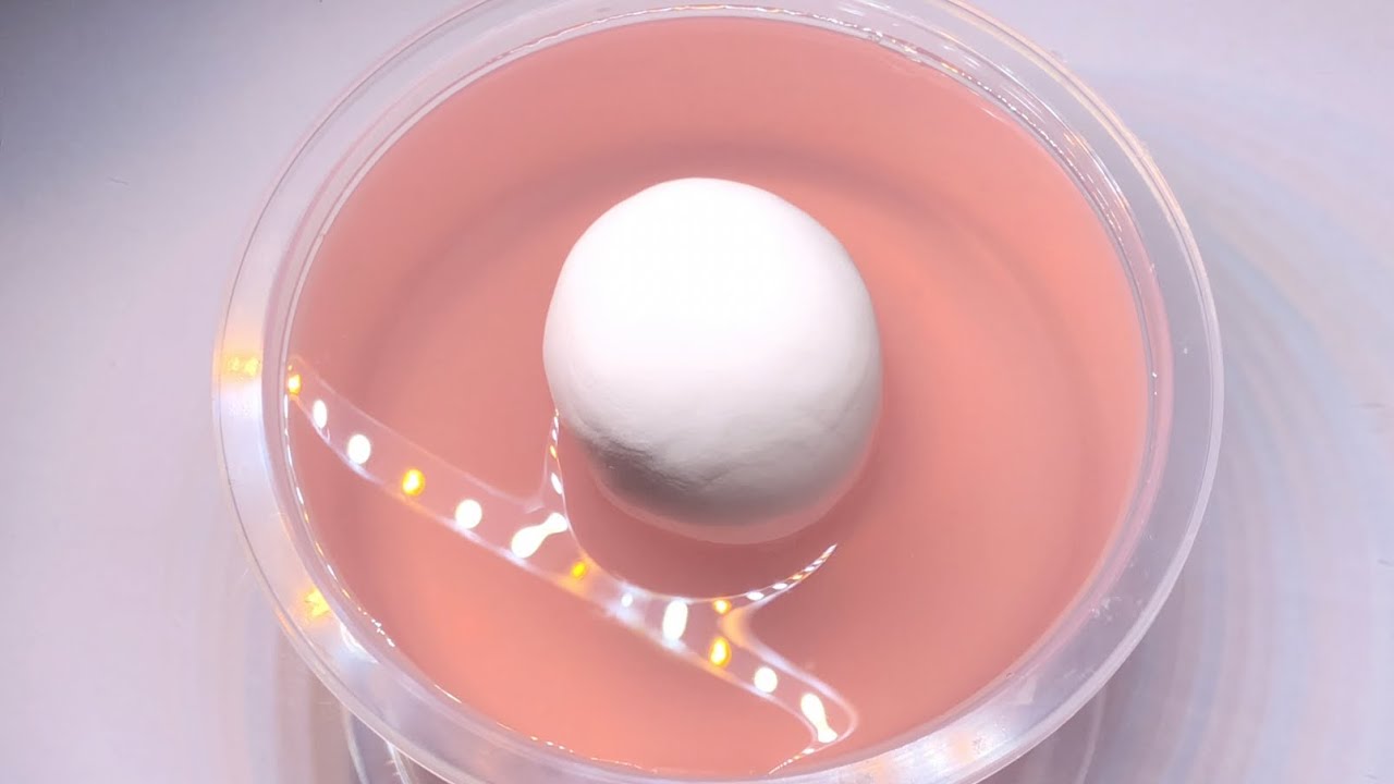 🦩 핑크 동글이 액괴 무편집 영상 공유 • 무영공 • 투명액괴 • 퐁당액점 • 천사점토 • 점토섞기 • 코랄 • 출처만