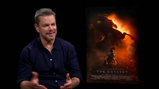Matt Damon Talks The Odyssey | Playing Odysseus in Christopher Nolan's Epic | ScreenSlam