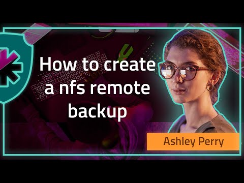 How to create a nfs remote backup