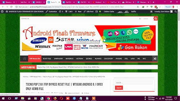 Tecno Pop 2 B1 Frp Bypass Reset File | MT6580 Android 8.1 Oreo Only 40Mb File