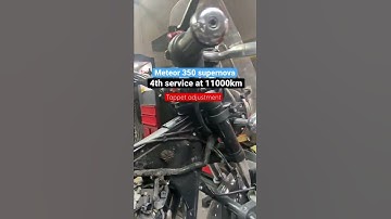 Meteor 350 Tappet adjusted at 11000km