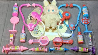 10 Minutes Satisfying With Labubu Pink And Blue Doctor Set Toys