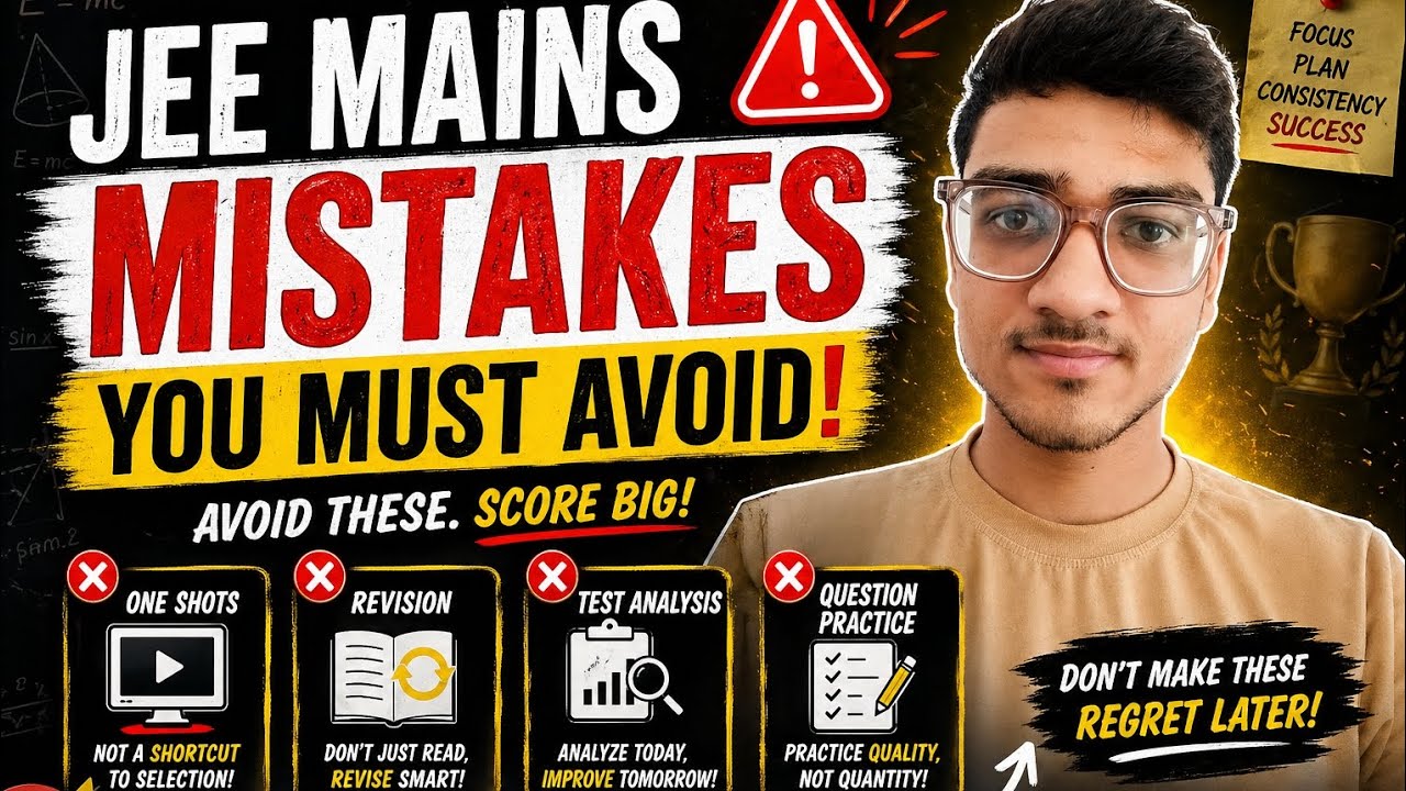 Don’t Make THESE Mistakes in JEE Mains Preparation ⚠️😱 - YouTube
