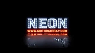 Neon Glitch Logo5 After Effects Templates
