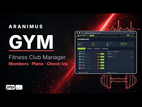 Gym Management System (PHP & MySQL) — Full Walkthrough