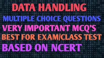 Data handling class 7 Mcq | Data handling class 7 multiple choice questions | Data handling Mcq