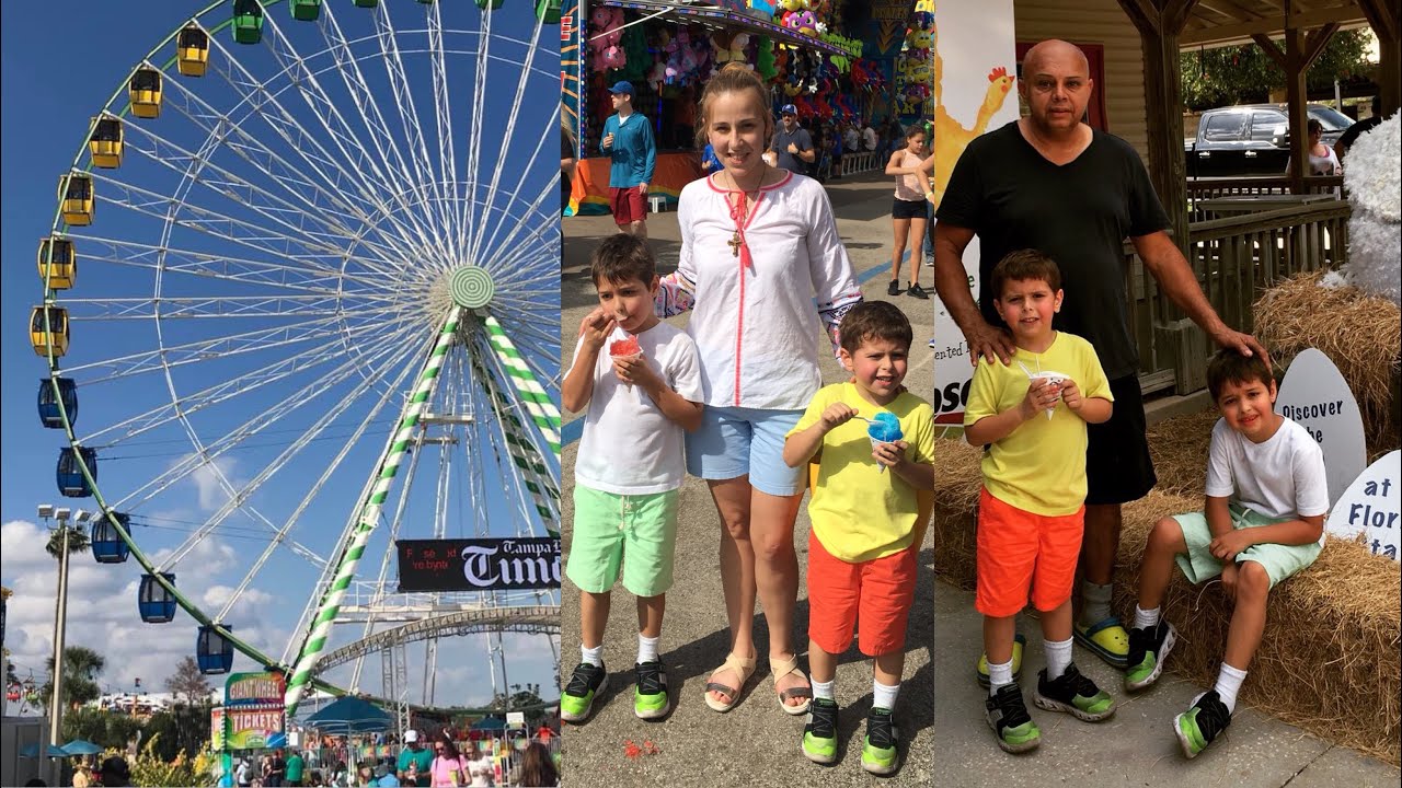 Tampa Florida state fairgrounds ride and good food water fun place to be with the family