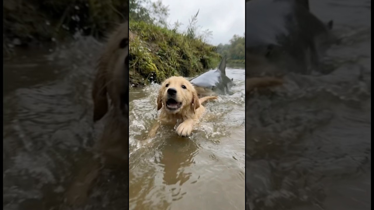 Brave Old Man Saves Puppy From Shark Attack! 😱🤯 
