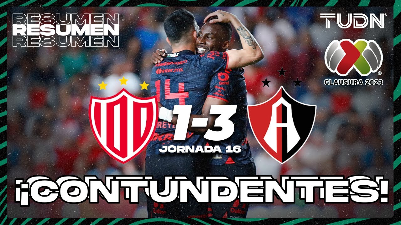 Resumen y goles Necaxa 13 Atlas CL2023 Liga Mx J16 TUDN YouTube