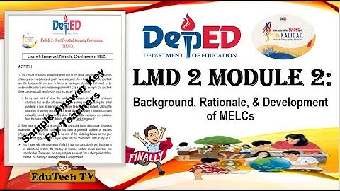 LDM2 MODULE 2 with ANSWER KEY for TEACHERS | Activity Solved