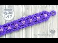 Purple Rain Micro-Macrame Bracelet with Beads | Tutorial