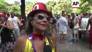 Street carnival ahead of the main Rio event