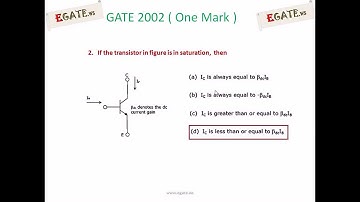 Video Solutions to GATE 2002 ECE (Electronic Devices) One Mark Questions - 2
