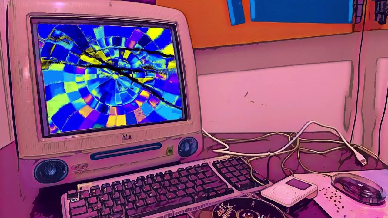 AppleMacLoFi - Retro Future iMac Lo-fi playlist - iTunes Visualizer Animation  on a G3 iMac!