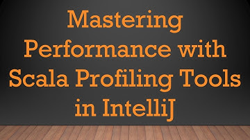 Mastering Performance with Scala Profiling Tools in IntelliJ