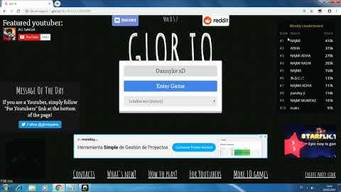 Glor.io Como Hackear el Server normal.