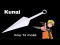 How to make kunai from paper  origami naruto  origami  ninja weapon  paper craft