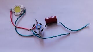 Подключаем Светодиод 10W 12V К Сети ~220V.we Connect The 10W 12V Led To The ~ 220V Network