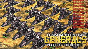 Nuke Multistrike vs GLA (PREPARE FOR BATTLE MOD) C&C Generals Zero Hour