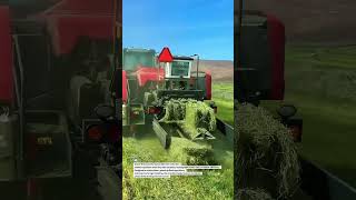 🚜 Automatic Bale Collection Machine in Action! #HayFarming #BalerTech #AgriInnovation
