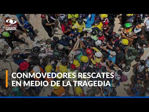 Los milagrosos rescates de niños y mascotas que dan esperanza tras terremotos en Venezuela