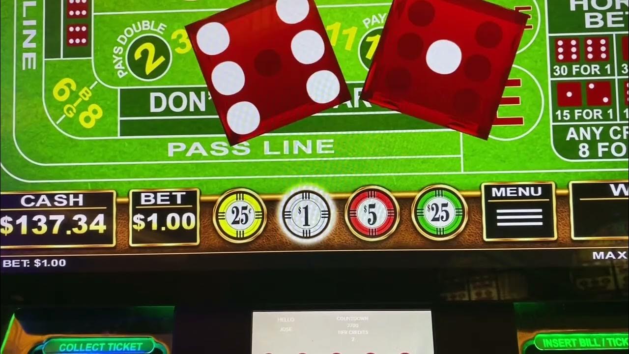 Testing CASINO WIZARD CRAPS 1 Machine! Let’s Go!!! Round1