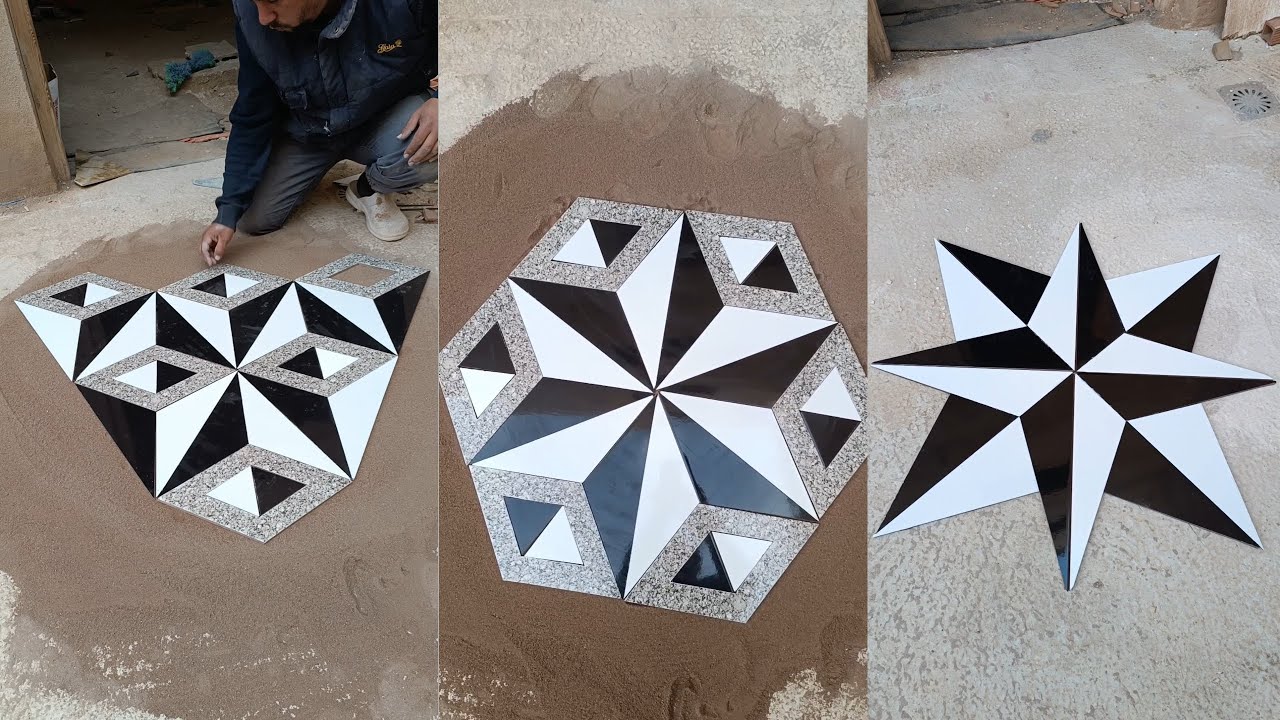 مهارات مذهلة لتصميم ديكور ببقايا بلاط السيراميك