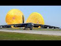 Skilled US Pilot Releases Massive Drogue Parachute to Stop His Massive B-52